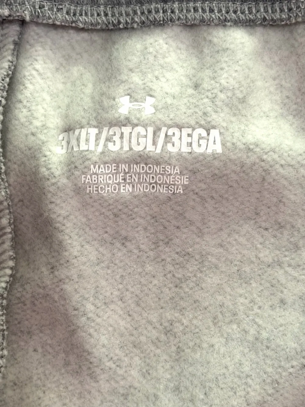 Under Armour Rival Fleece Joggers Pants Gray 1379770-025 Mens Size 3XL-Tall